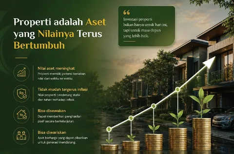 Empat sifat properti sebagai aset: nilai berpotensi naik, tahan inflasi, dapat disewakan, dapat diwariskan
