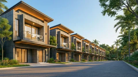 Render unit Bumi Citra Regency diambil rendah dari permukaan jalan kawasan